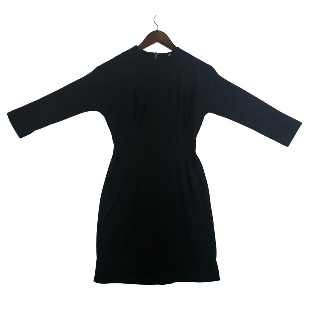 SABA California JRS Black Knee Length Dress Womens Medium  Zip Closure